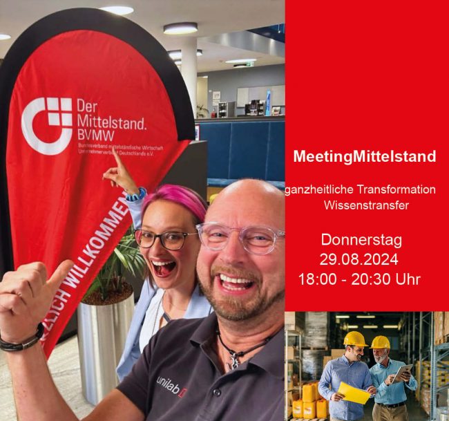 Agentur Altrogge MeetingMittelstand bei unilab zu Transformation und Wissenstransfer